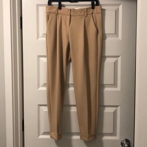 Super cute tan work pant with cute cuff leg!